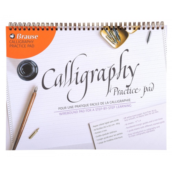 Brause A4 Calligraphy Wirebound Practise Pad