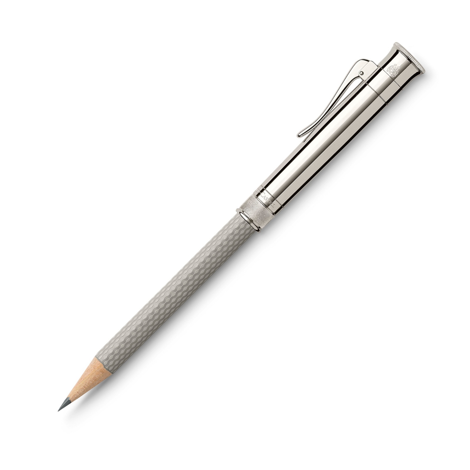 graf von faber castell perfect pencil guilloche light grey